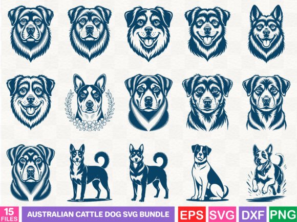 Australian Cattle Dog SVG Bundle