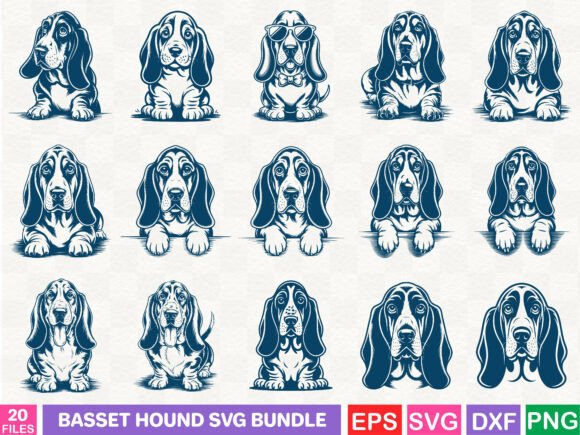 Basset Hound SVG Bundle