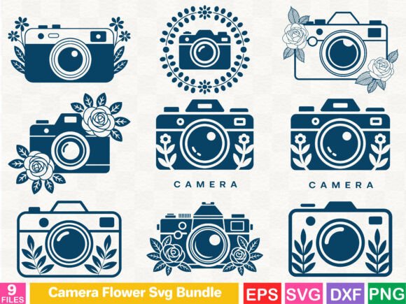 Camera Flower Svg Bundle Review