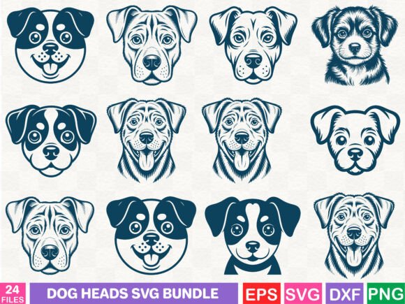 Dog Heads SVG Bundle Review
