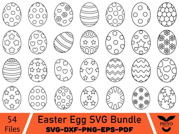 Easter Egg SVG Bundle