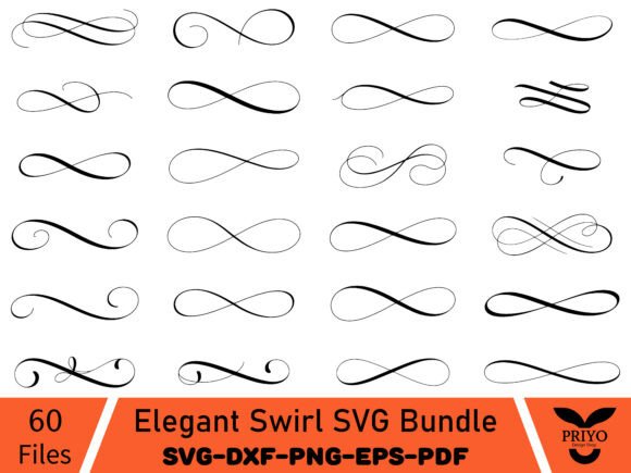 Elegant Swirl SVG Bundle