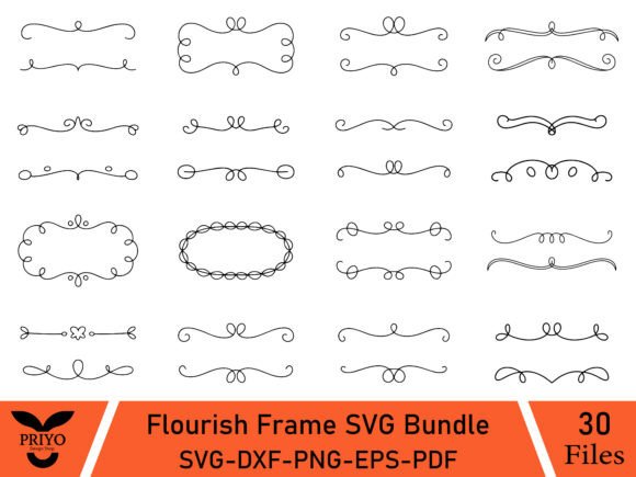Flourish Frame SVG Bundle Review