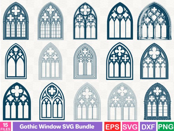 Gothic Window SVG Bundle