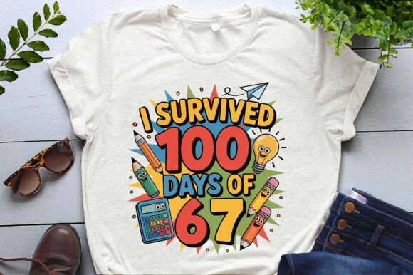 I Survived 100 Days of 67 Png Svg Eps