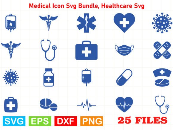 Medical Icon Svg Bundle, Healthcare Svg