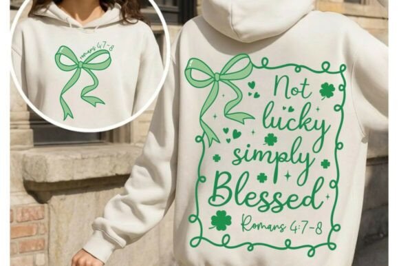 Not Lucky Simply Blessed PNG, SVG