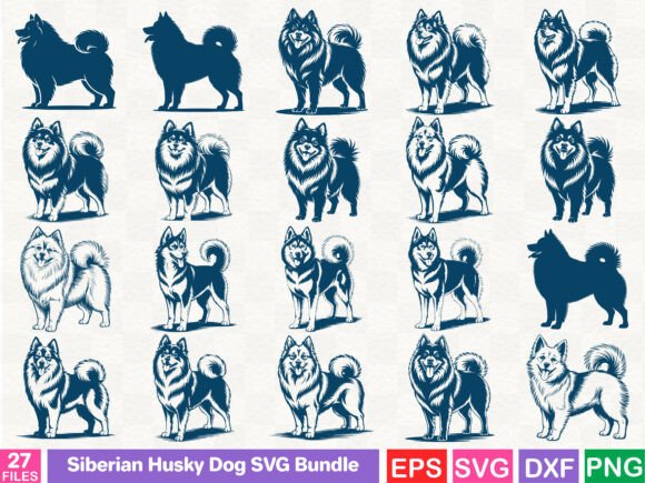 Siberian Husky Dog SVG Bundle